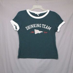 Miroh Green Trendy Graphic Tee Shirt Women Size Large